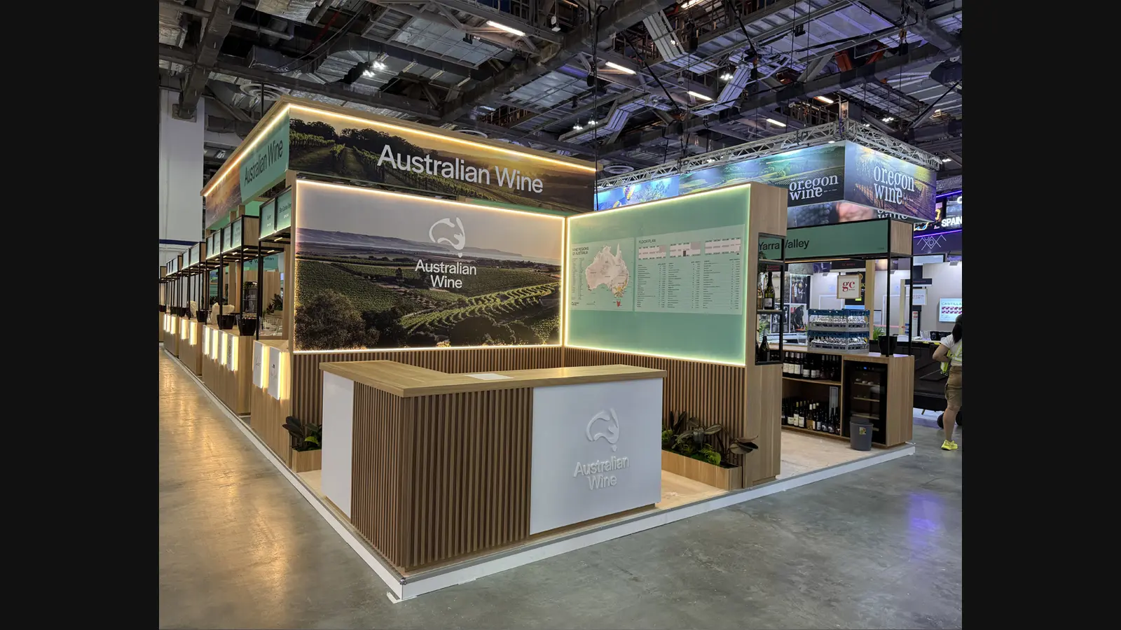 Wine Australia pavilion at Vinexpo Asia 2025